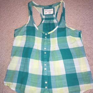 Plaid Tank Top